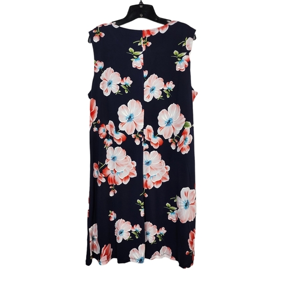 North Style Women's Floral Print Sleeveless Midi Dress - 18 - Picture 4 of 6